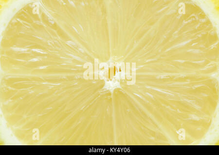 sliced yellow lemon texture background Stock Photo