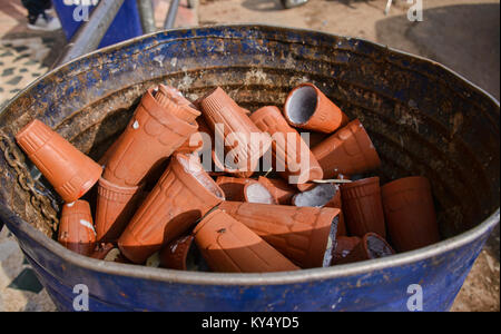 Creamy lassis at the famous Lassiwala shop, Jaipur, India Stock Photo