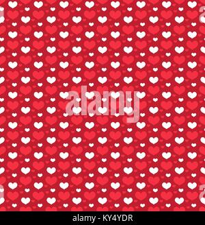 Heart seamless pattern. Love repeating texture. Endless background, wallpaper, backdrop. Vector illustration. Stock Vector
