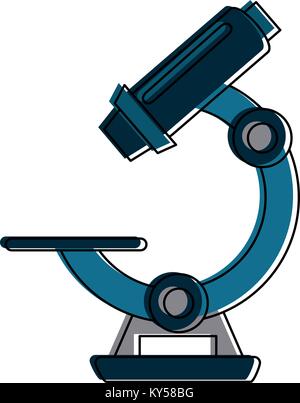 Microscope science tool Stock Vector