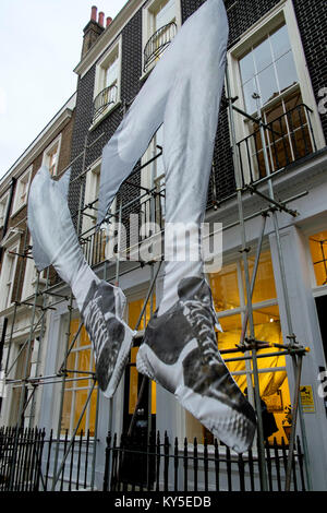 GIANTS exhibition by internationally renowned artist JR at Lazinc gallery in 2018, London, UK Stock Photo