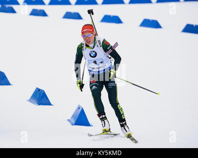 Laura Dahlmeier GER Biathlon Welt Cup 15 KM der Frauen in Ruhpolding ...