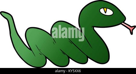 cartoon slithering snake Stock Vector