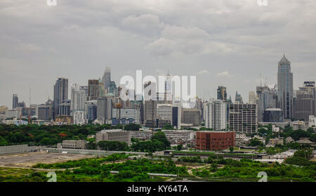 Bangkok, Thailand - Jun 18, 2017. Cityscape of Bangkok, Thailand. Bangkok has a population of over 8 million, or 12.6 percent of the country populatio Stock Photo