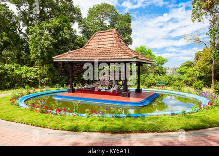 KANDY, SRI LANKA - FEBRUARY 20, 2017: Kandy Royal Palace Park is located in Kandy City, Sri Lanka. Royal Palace Park is a public park in the center of Stock Photo