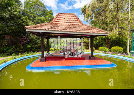 KANDY, SRI LANKA - FEBRUARY 20, 2017: Kandy Royal Palace Park is located in Kandy City, Sri Lanka. Royal Palace Park is a public park in the center of Stock Photo