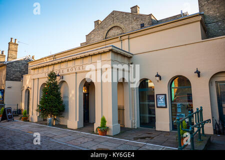 The Theatre Royal in Bury St Edmunds. Suffolk, UK. he sole surviving example of a Regency playhouse in this country. Stock Photo