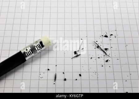 An concept Image of a error correction, mistake - with copy space Stock Photo