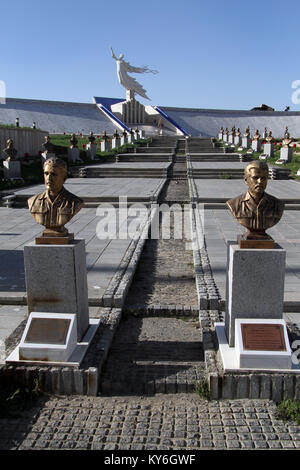 Statues in War museum in Hamedan, Iran Stock Photo