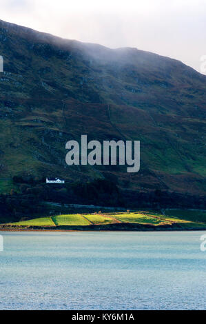 Mountainside house near the village of Ardara, County Donegal, Ireland Stock Photo