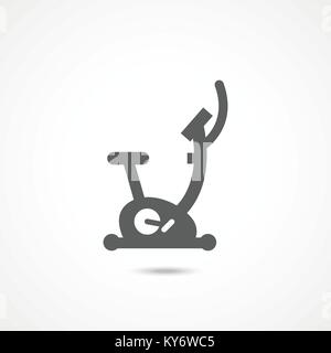 Stationary bicycle icon Stock Vector