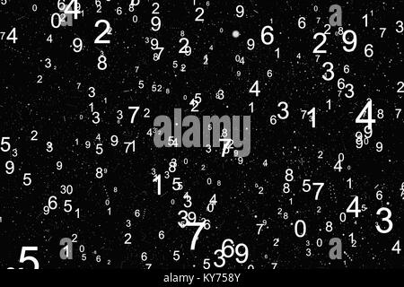 Abstract math number background Stock Photo