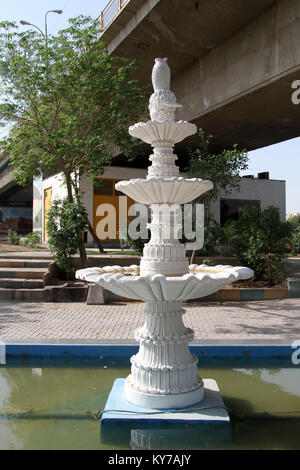 Fountain under bridge in Ahvaz, Iran Stock Photo