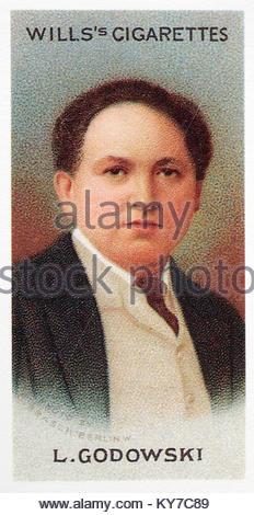 Leopold Godowsky was a Polish-American pianist and composer  1870 - 1938 Stock Photo