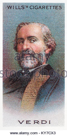 Giuseppe Verdi  was an Italian opera composer 1813 –1901 Stock Photo
