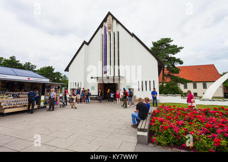 OSLO, NORWAY - JULY 21, 2017: Viking Ship Museum is located at Bygdoy island in Oslo, Norway. Viking Ship Museum is a part of Norwegian Cultural Histo Stock Photo