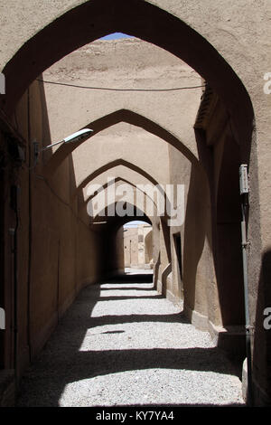 Street in old town Yazd, Iran Stock Photo