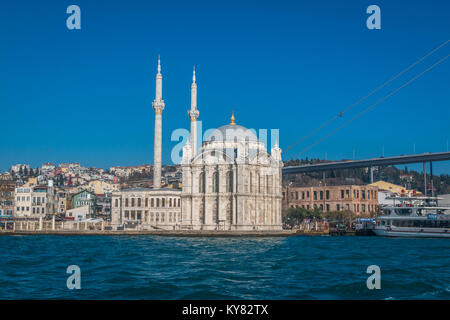 Ortakoy mosque in Istanbul Turkey Stock Photo