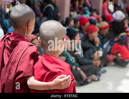 Two young Buddhist monks. Most Tibetan families send at least one child to a monastery to learn about their own culture, language and religion.© Ciufo Stock Photo