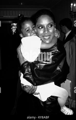 Keshia Knight Pulliam with Phylicia Rashad at the Waldorf Asdtoria Hotel in New York City. May 1984 © RTMcbride / MediaPunch Stock Photo