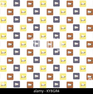 Megaphones icons pattern background ,Vector illustration background. Stock Vector