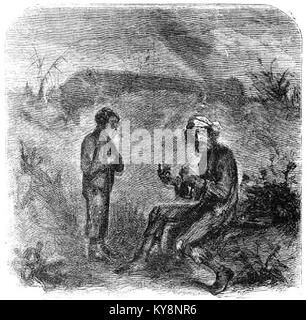 Therese Defarge Illustration by John McLenan showing a scene from Charles Dickens' 'A ...
