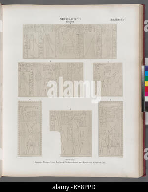 Neues Reich. Dynastie XVIII. Theben (Thebes). Grosser Tempel von Karnak. Nebenräume der hinteren Säulenhalle (NYPL b14291191-38204) Stock Photo