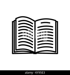 Book icon isolated on white background Stock Vector