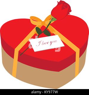 Heart-shaped gift box Stock Vector Image & Art - Alamy