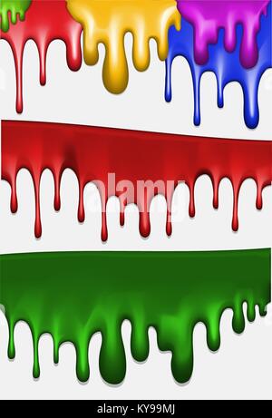 Streaks of paint. Vector illustration. Stock Vector