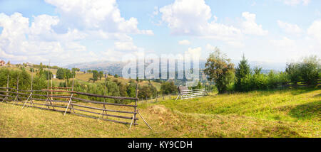 Carphatian landscape in Romania in summer Stock Photo