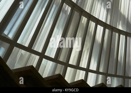 iron guardrail silhouette in architectural detail Stock Photo