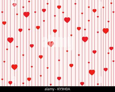 seamless pattern with hearts Stock Vector