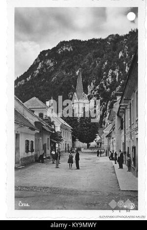 Postcard of Črna na Koroškem (2) Stock Photo