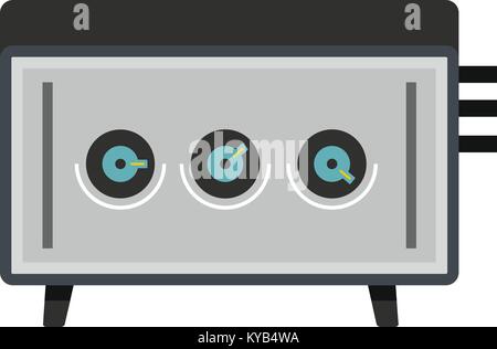 CD player icon flat isolated on white background vector illustration Stock Vector