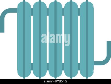 Retro iron central heating battery icon isolated Stock Vector
