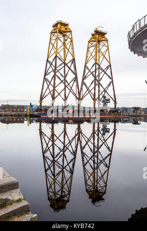 Leith Docks Edinburgh with various ships in dock Stock Photo