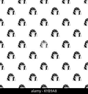 Mine in mountain pattern vector Stock Vector