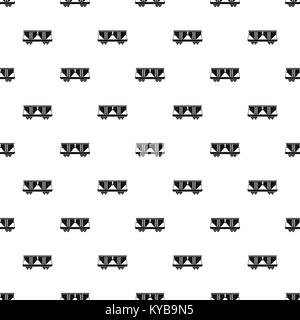 Freight railroad car pattern vector Stock Vector