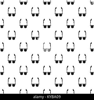 Glasses with black round lenses pattern vector Stock Vector