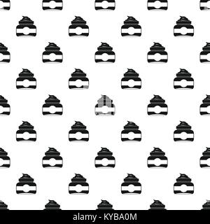 Jar of cosmetic cream pattern vector Stock Vector