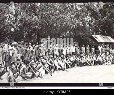 Natives, Malays and Javanese survivors of the Japanese detention Stock Photo