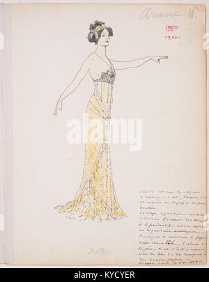 Paul Dukas - Ariane et Barbe-Bleue - costume sketch by Marcel Mültzer 11 Stock Photo