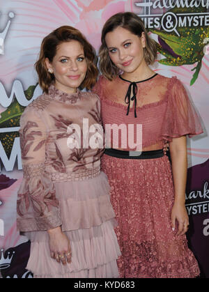 January 13, 2018 - Pasadena, CA, U.S. - 13 January 2018 - Pasadena, California - Candace Cameron Bure, Natasha Bure. Hallmark Channel and Hallmark Movies & Mysteries Winter 2018 TCA Event held at Tournament House. Photo Credit: Birdie Thompson/AdMedia (Credit Image: © Birdie Thompson/AdMedia via ZUMA Wire) Stock Photo