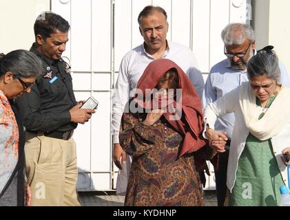 Relative of Professor Hasan Zafar Arif, leader of MQM-London Mr. Abdul Majeed Karwani reacting mourn over death of Dr. Hasan, at JPMC in Karachi on Sunday, January 14, 2018. Professor Dr Hasan Zafar Arif, MQM-London's deputy convener, was found dead in a car in Karachi's Ilyas Goth area on Sunday. 'The body of Hassan Zafar Arif, son of Maqbool Hassan, 70-72-years-old, was found from car number ANC-016, Lancer silver at Ilyas Goth,' station house officer at Ibrahim Hyderi police station confirmed. Stock Photo