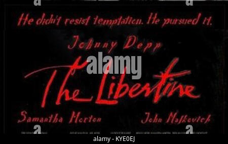 The Libertine film Inscription (2004) Stock Photo