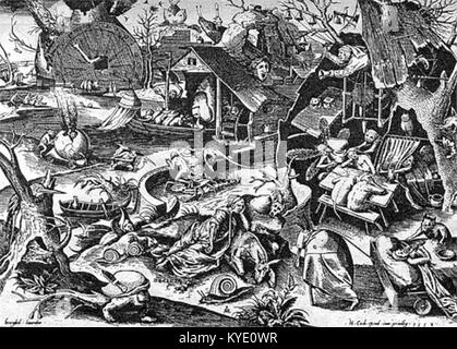 The Seven Deadly Sins - Pieter Brueghel Stock Photo