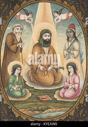 Unknown Artist Imam 'Ali with Hasan and Husayn Painting With ...