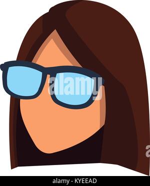 Faceless woman with glasses Stock Vector Image & Art - Alamy