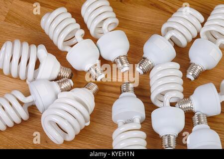 Compact Flurescent Bulbs Stock Photo